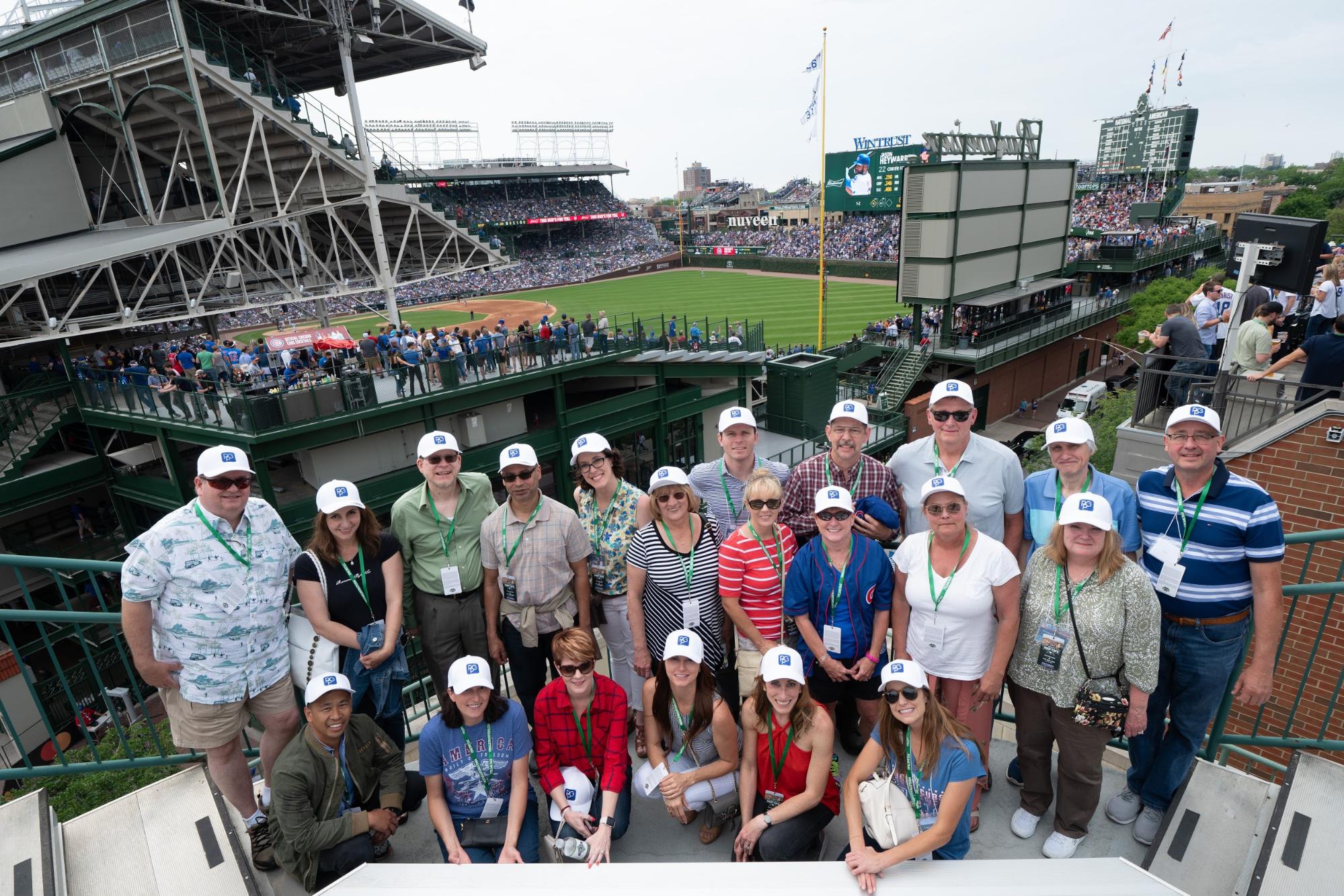 Photo of Preferred Podiatry Group at a baseball game.