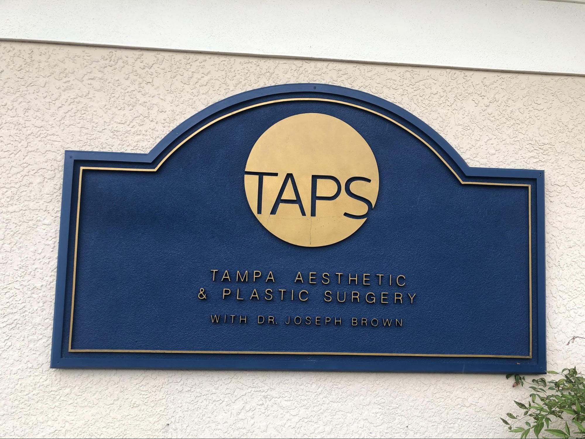 Photo of TAPS office and sign. 