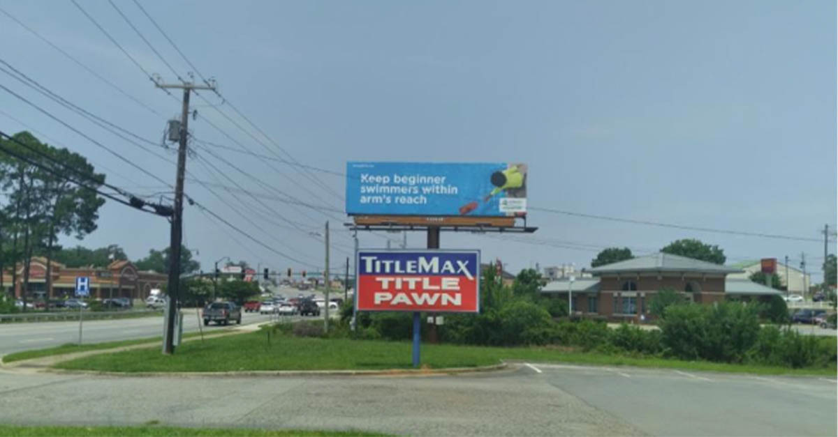 Children’s Healthcare of Atlanta billboard by a TitleMax.