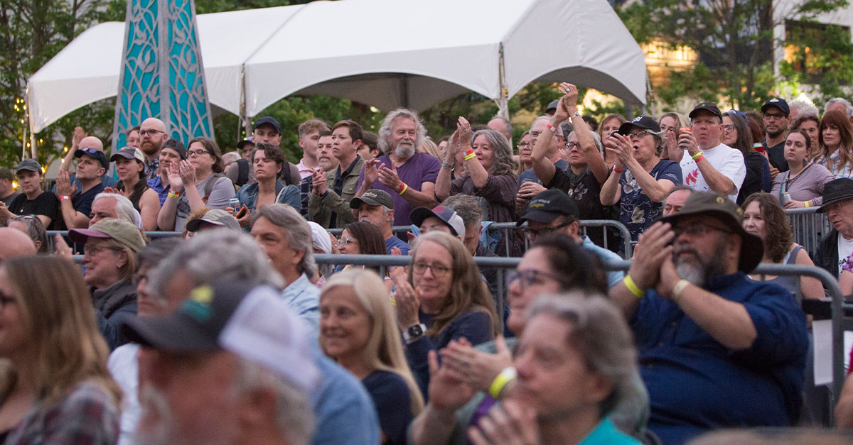 Amplify Decatur Music Festival crowd 2023