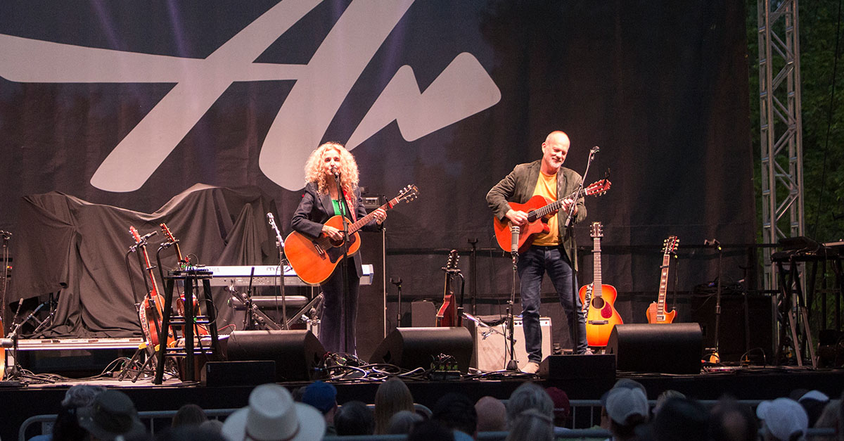 Patty Griffin performing at the Amplify Decatur Music Festival 2023.