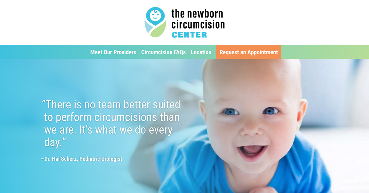 Lenz Develops Brand and Website for The Newborn Circumcision Center